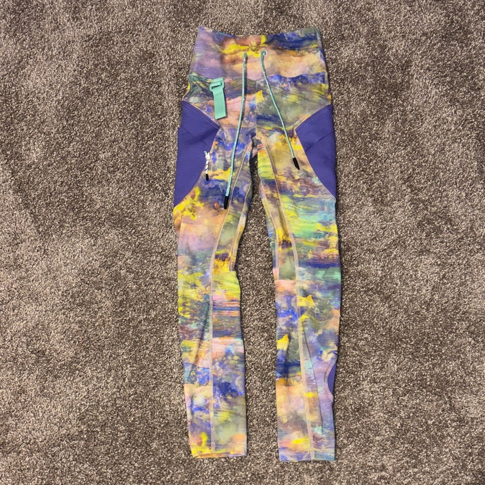 lululemon athletica Cargo Super HR Hiking Tights Leggings - Purple, Yellow, Blue